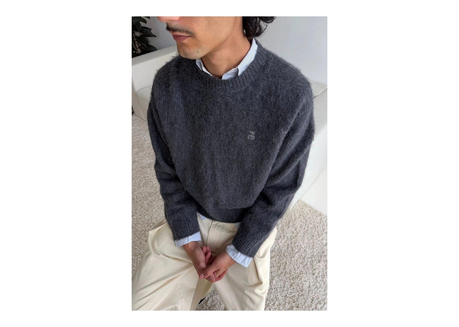 Nude Project Alpaca Knit Sweater Grey - görsel 8