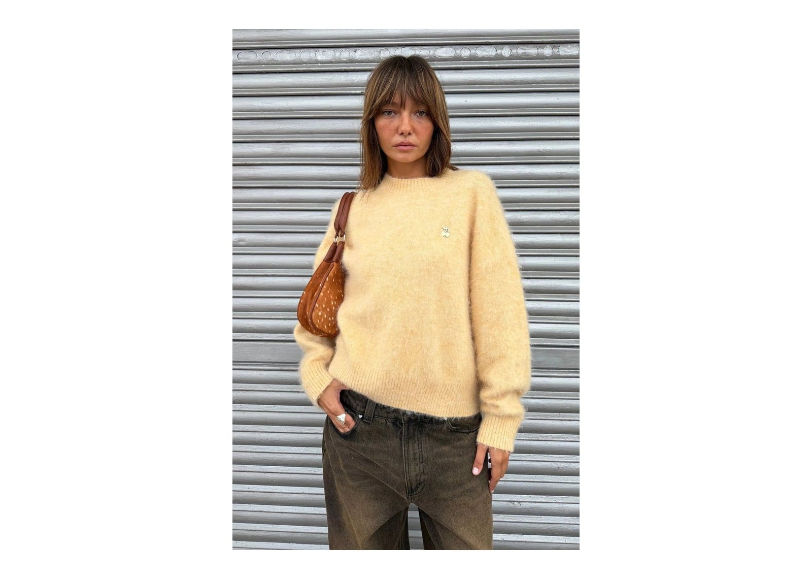 Nude Project Alpaca Knit Sweater Yellow - görsel 13