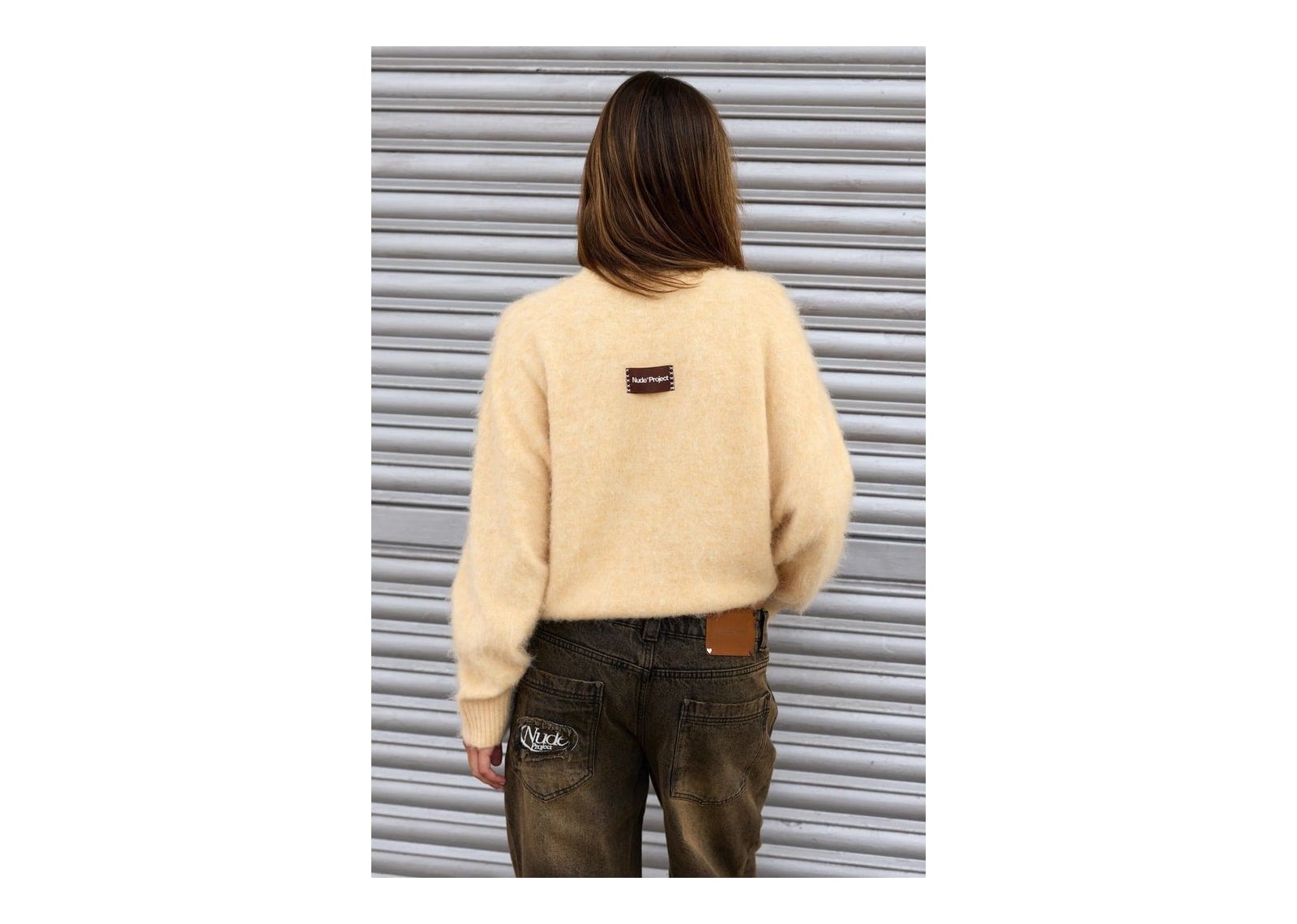 Nude Project Alpaca Knit Sweater Yellow - görsel 15