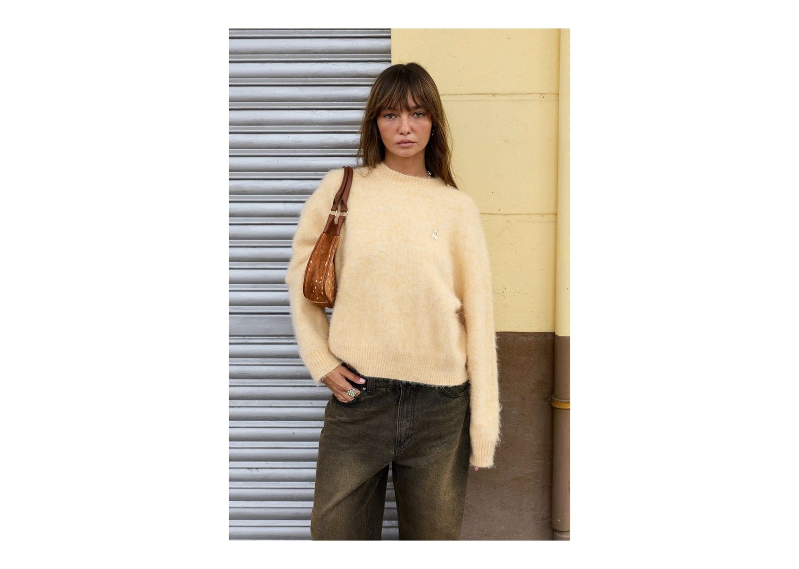 Nude Project Alpaca Knit Sweater Yellow - görsel 16