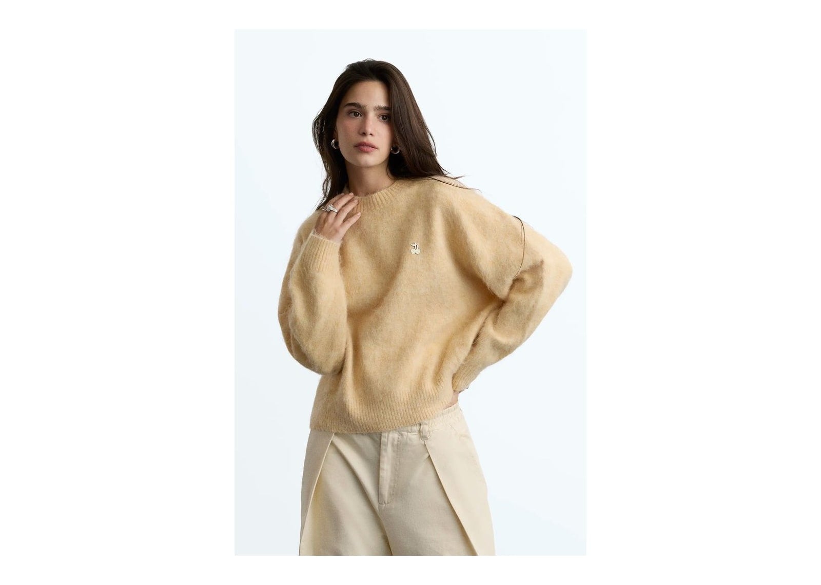Nude Project Alpaca Knit Sweater Yellow - görsel 6