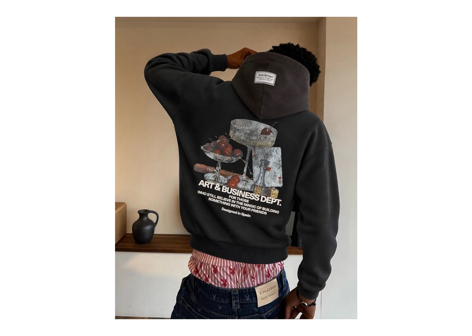 Nude Project Art & Business Hoodie Black - görsel 2
