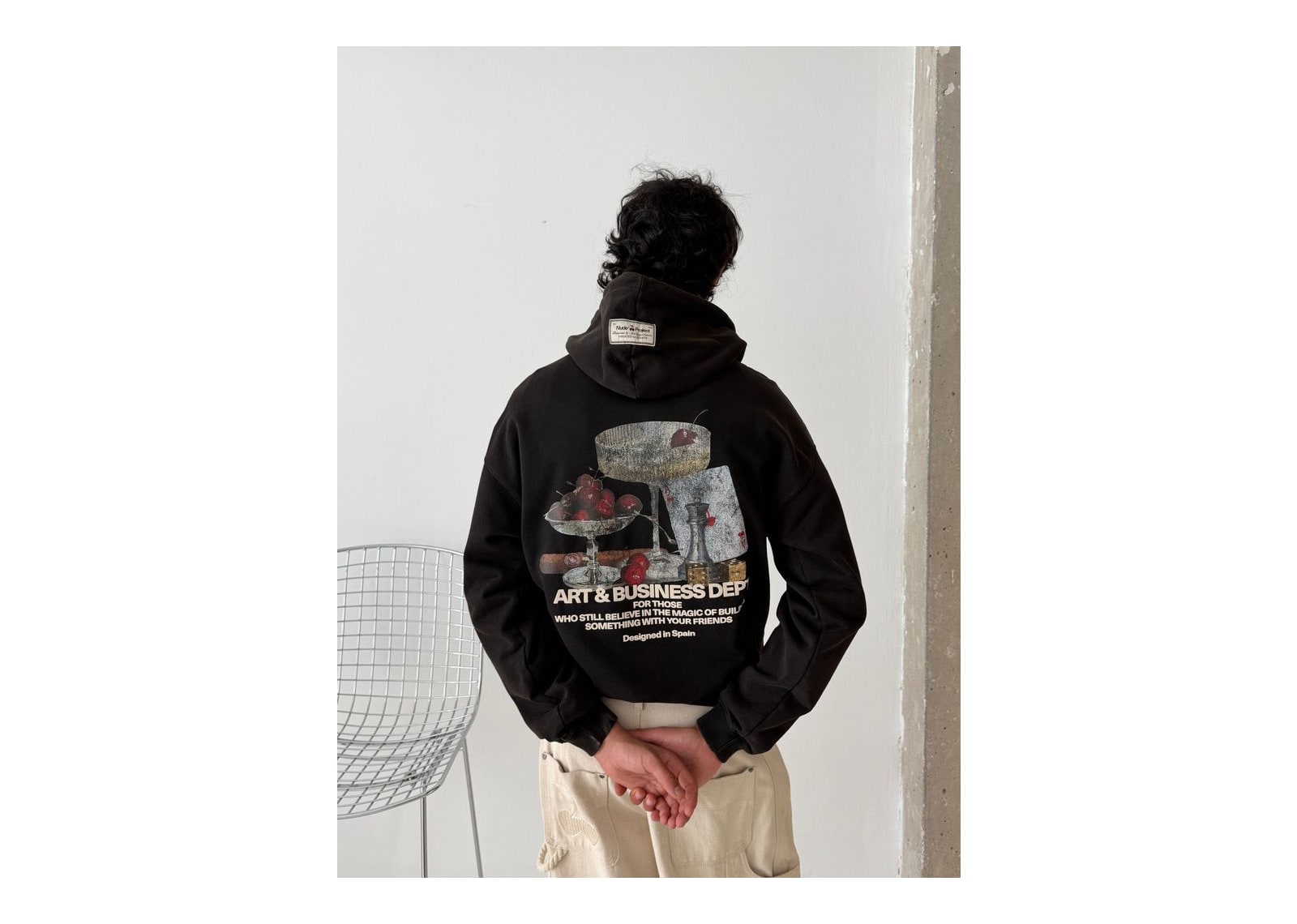 Nude Project Art & Business Hoodie Black - görsel 4