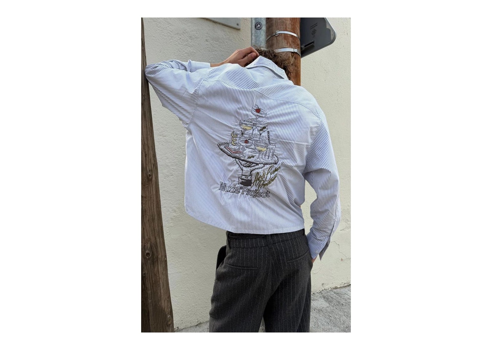 Nude Project Art & Business Shirt Blue - görsel 3