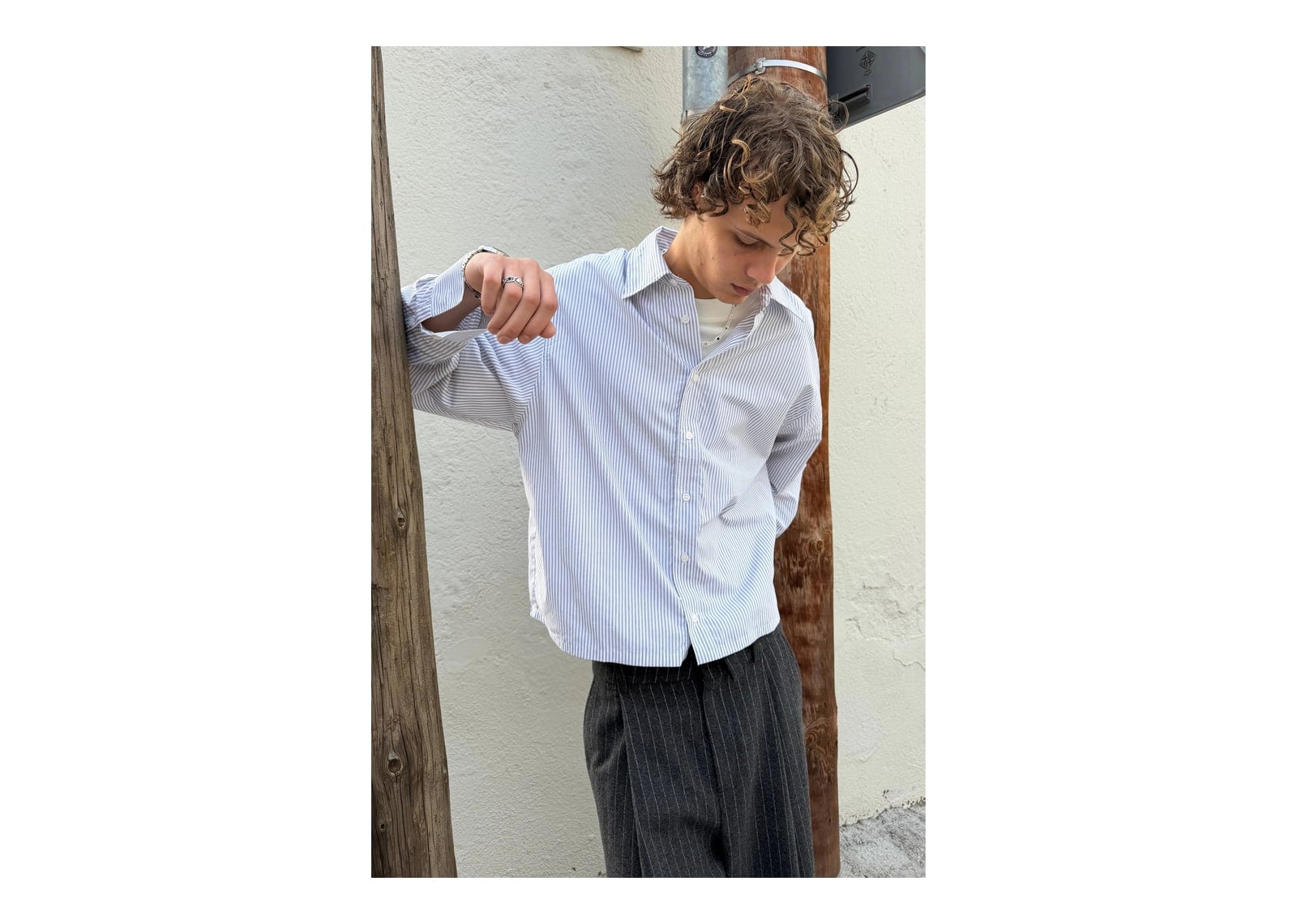 Nude Project Art & Business Shirt Blue - görsel 4