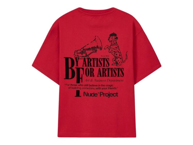 Nude Project Art & Business Tee Red