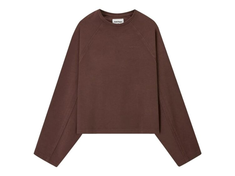 Nude Project Basic Long-Sleeve Tee Brown