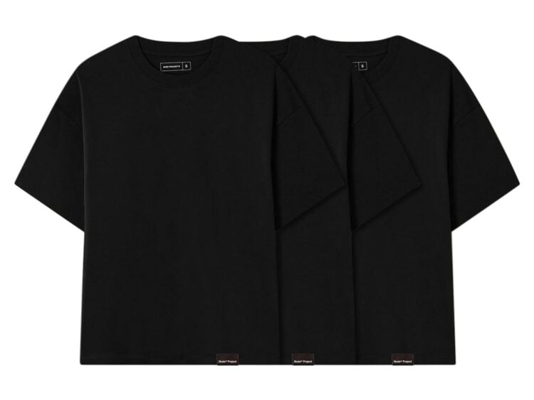 Nude Project Basic Tee Black 3xPack