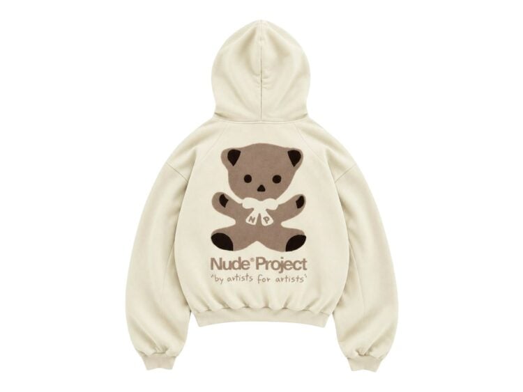 Nude Project Bear Hoodie Marshmallow