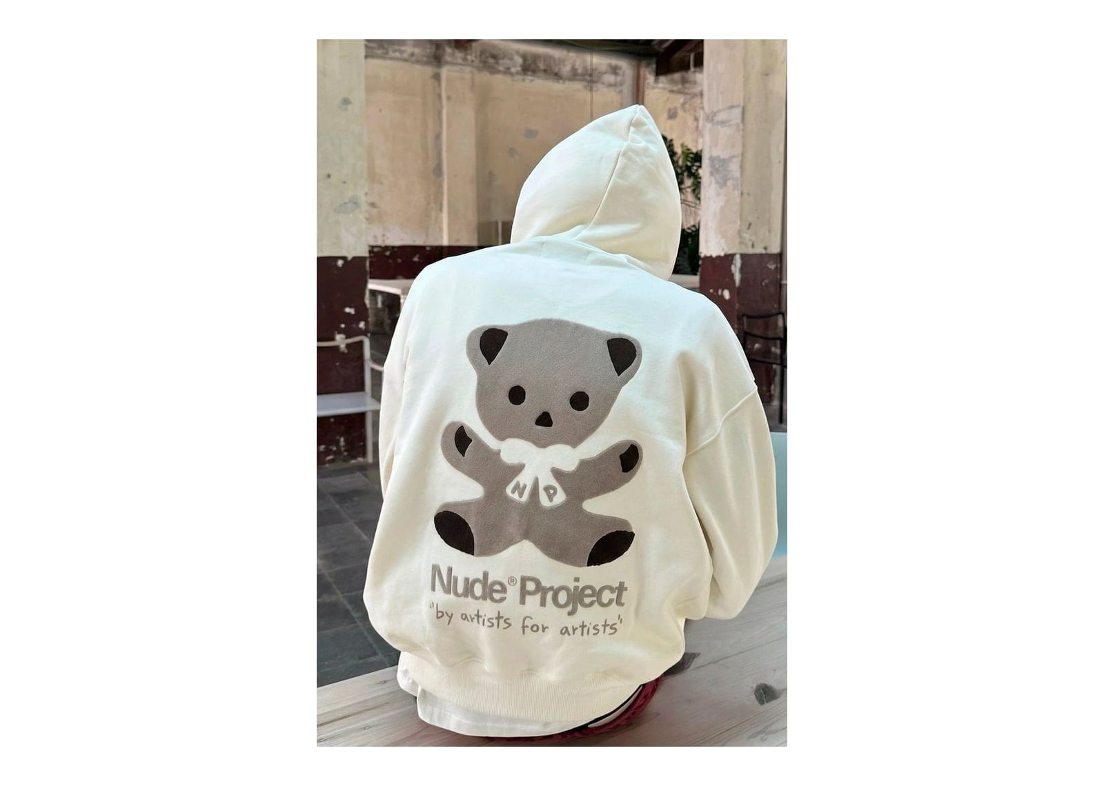 Nude Project Bear Hoodie Marshmallow - görsel 2
