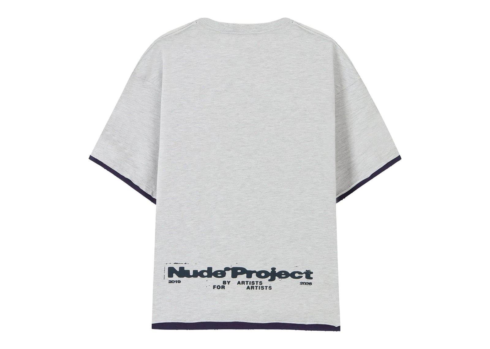 Nude Project Bear Tee Grey Melange