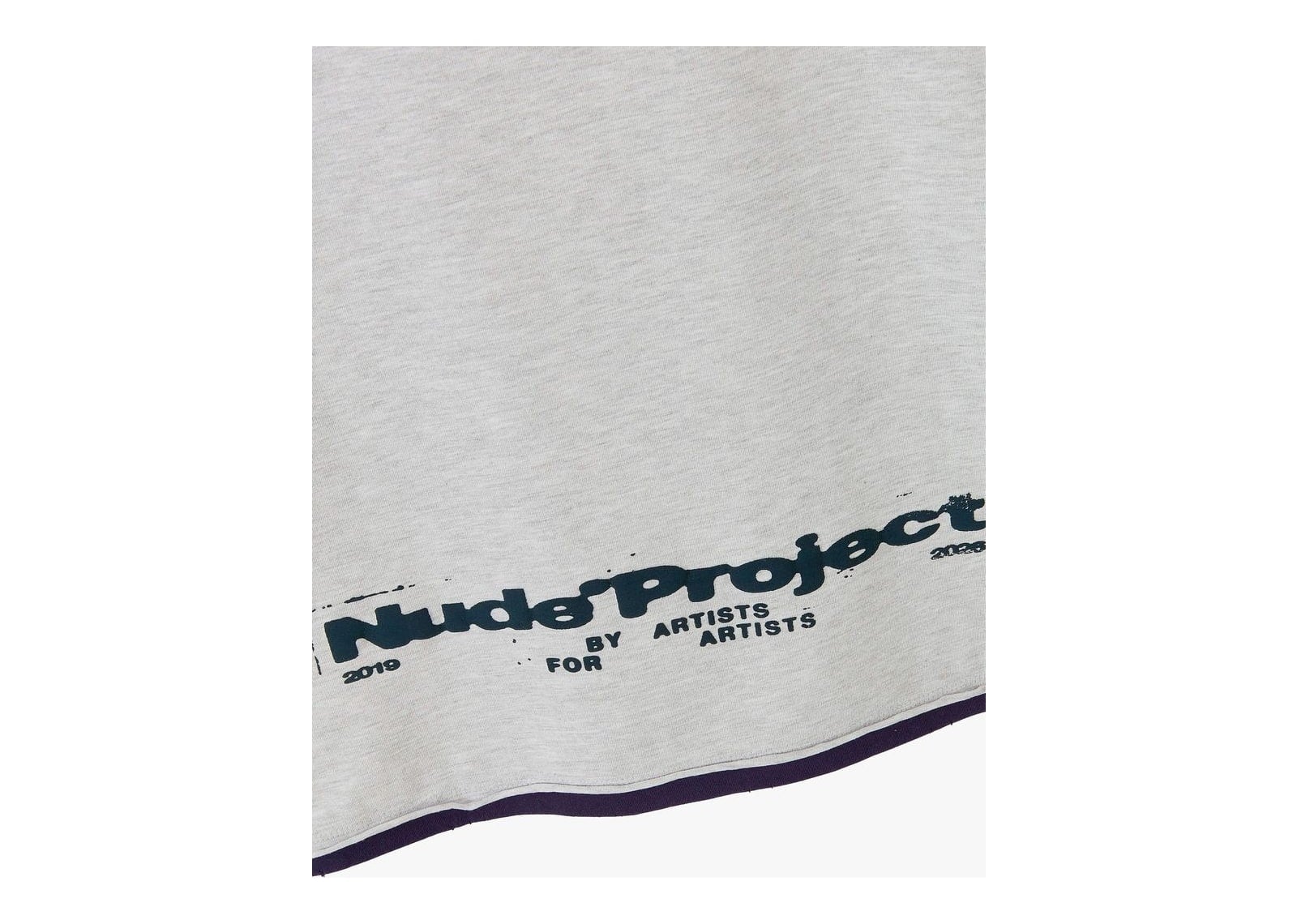 Nude Project Bear Tee Grey Melange - görsel 7