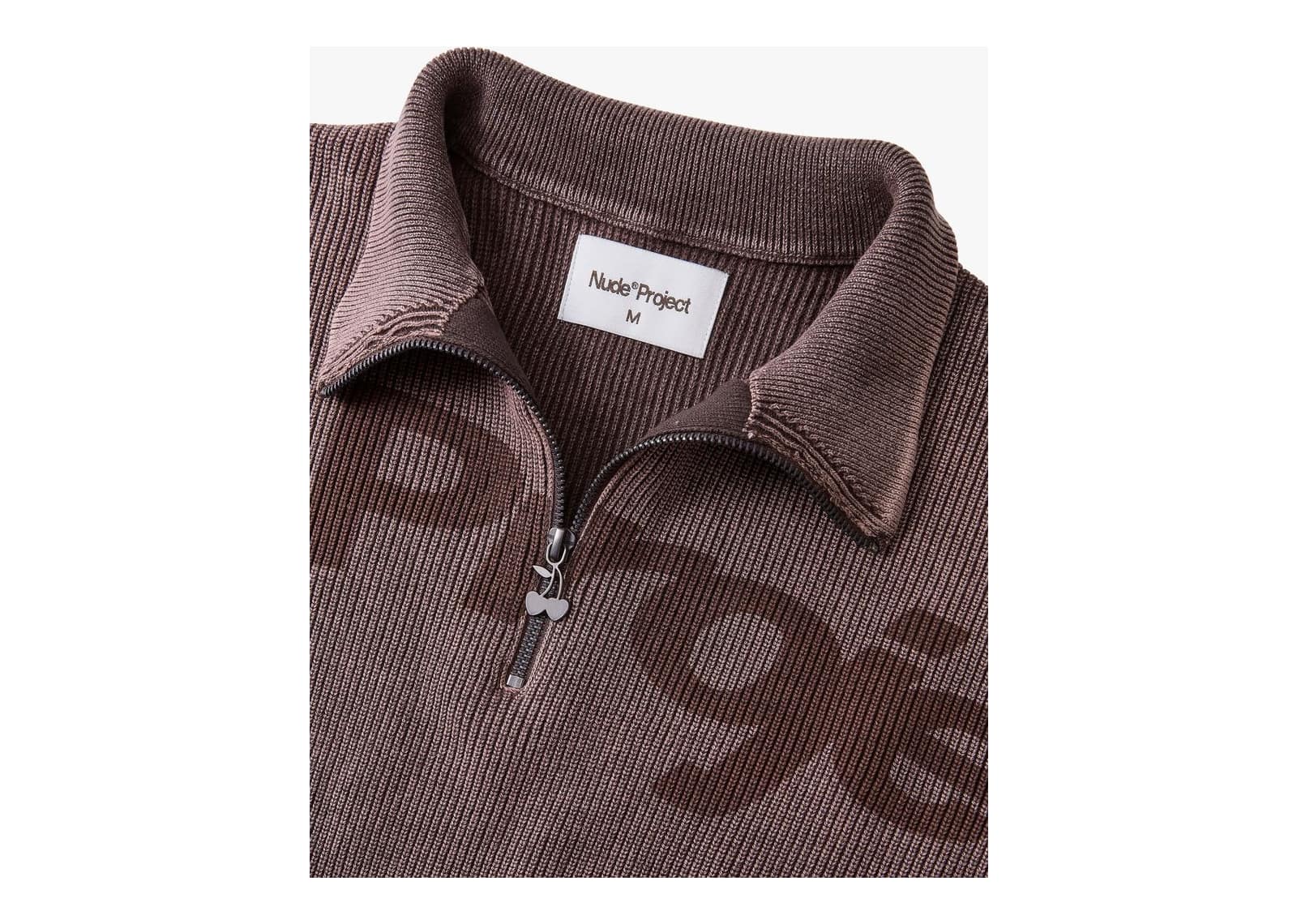 Nude Project Beast Quarter-Zip Knit Brown - görsel 16