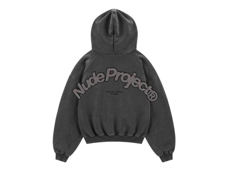 Nude Project Beast Zip-Up Hoodie Ash