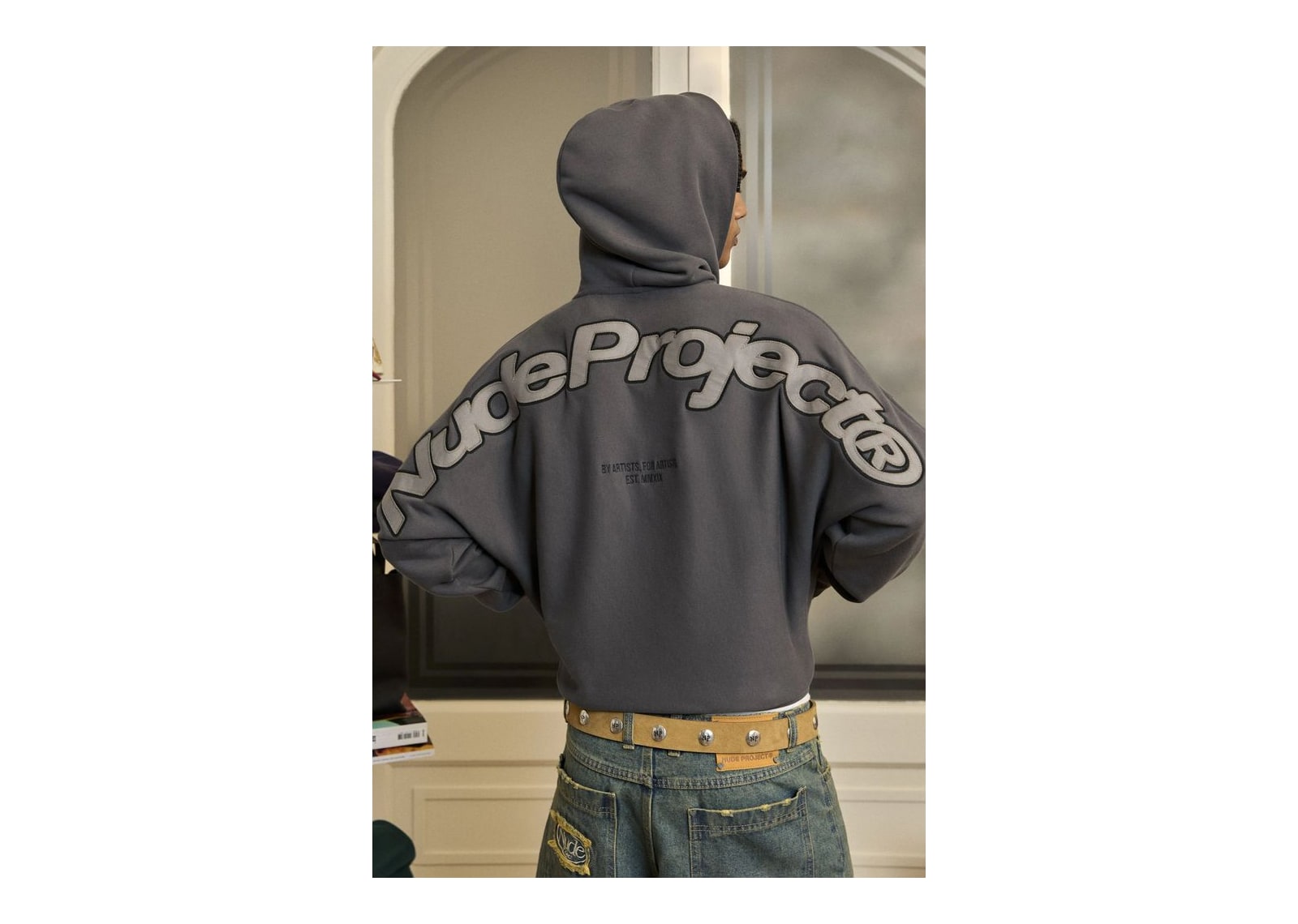 Nude Project Beast Zip-Up Hoodie Ash - görsel 10