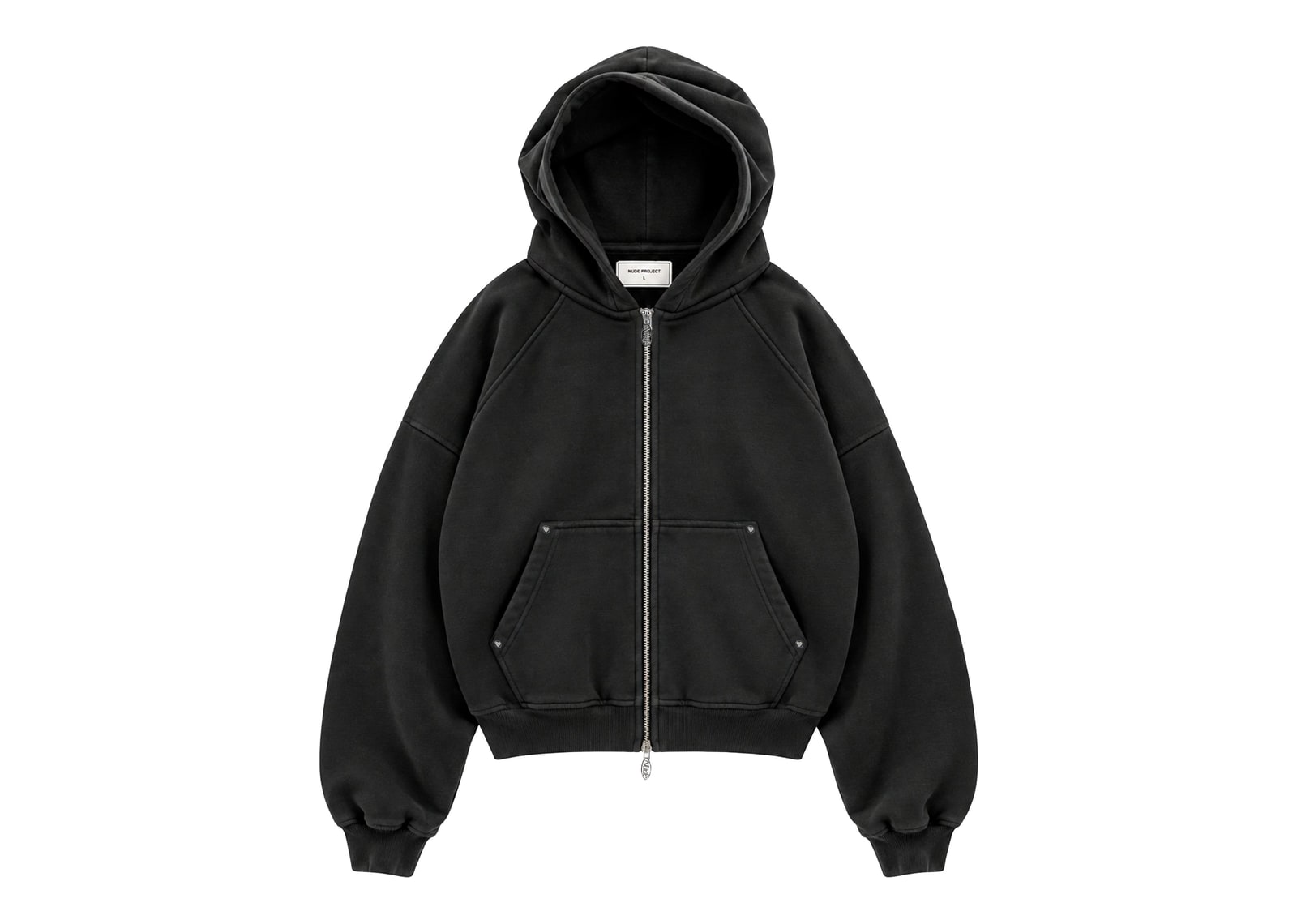 Nude Project Beast Zip-Up Hoodie Ash - görsel 4
