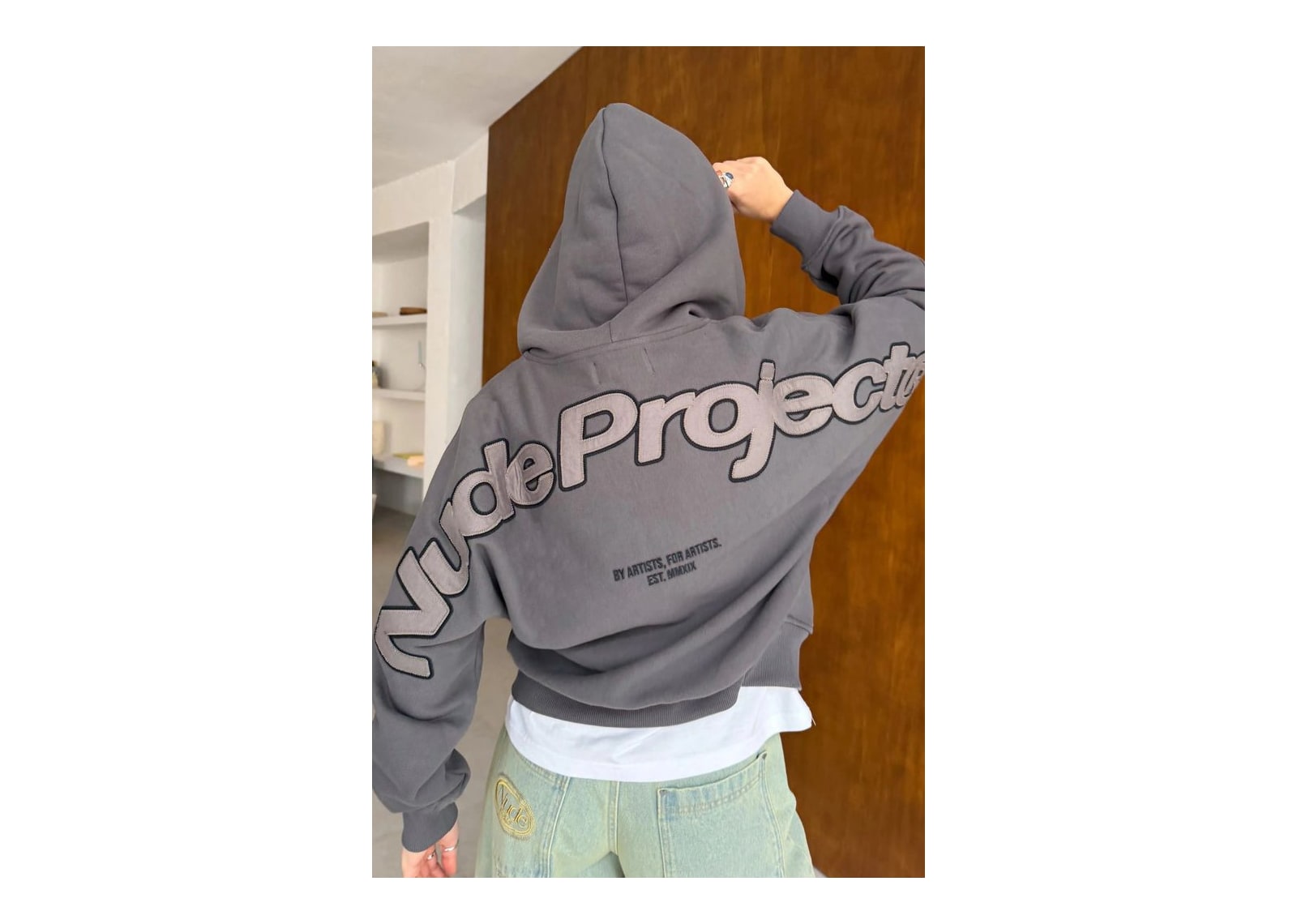 Nude Project Beast Zip-Up Hoodie Ash - görsel 5