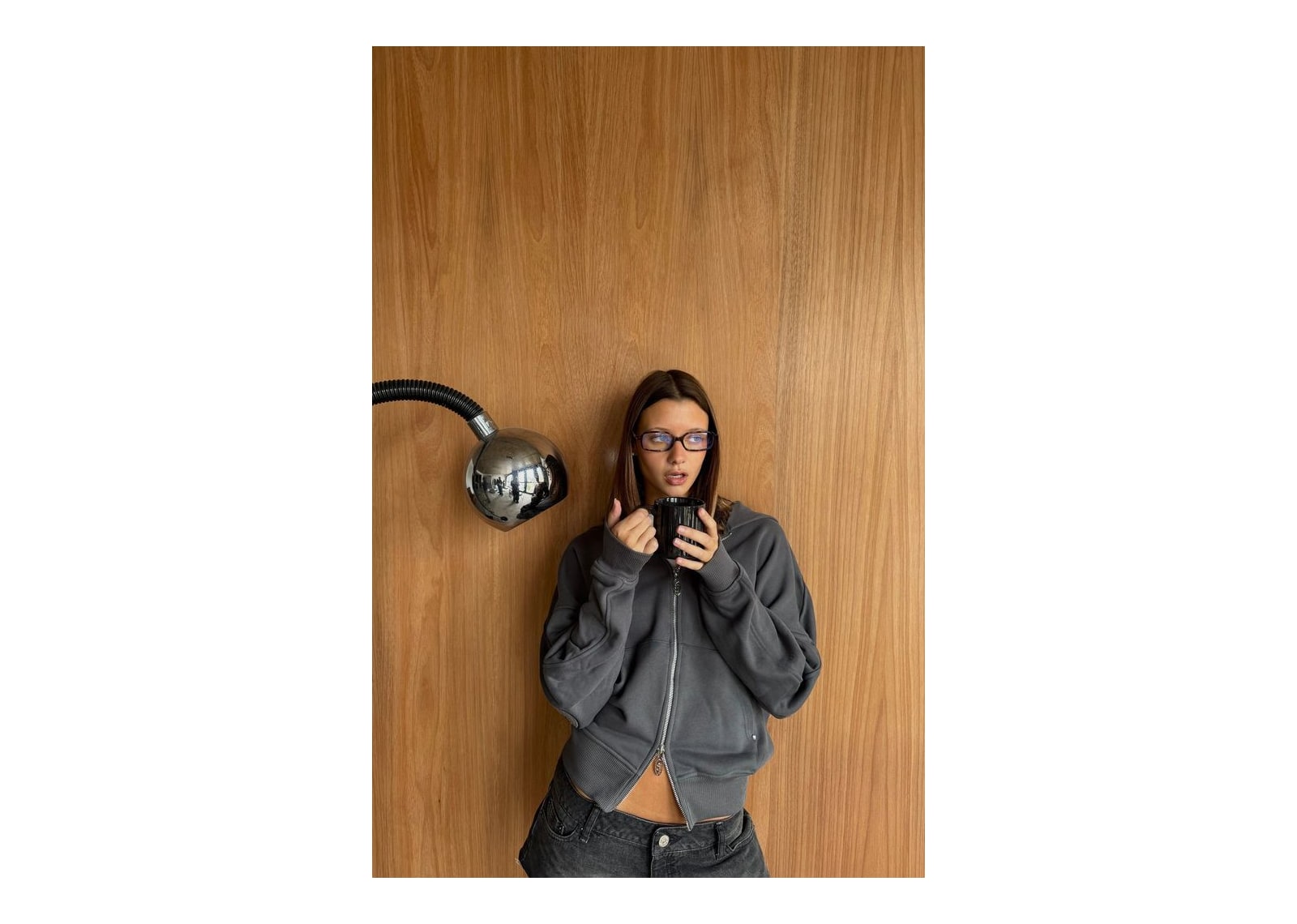 Nude Project Beast Zip-Up Hoodie Ash - görsel 6