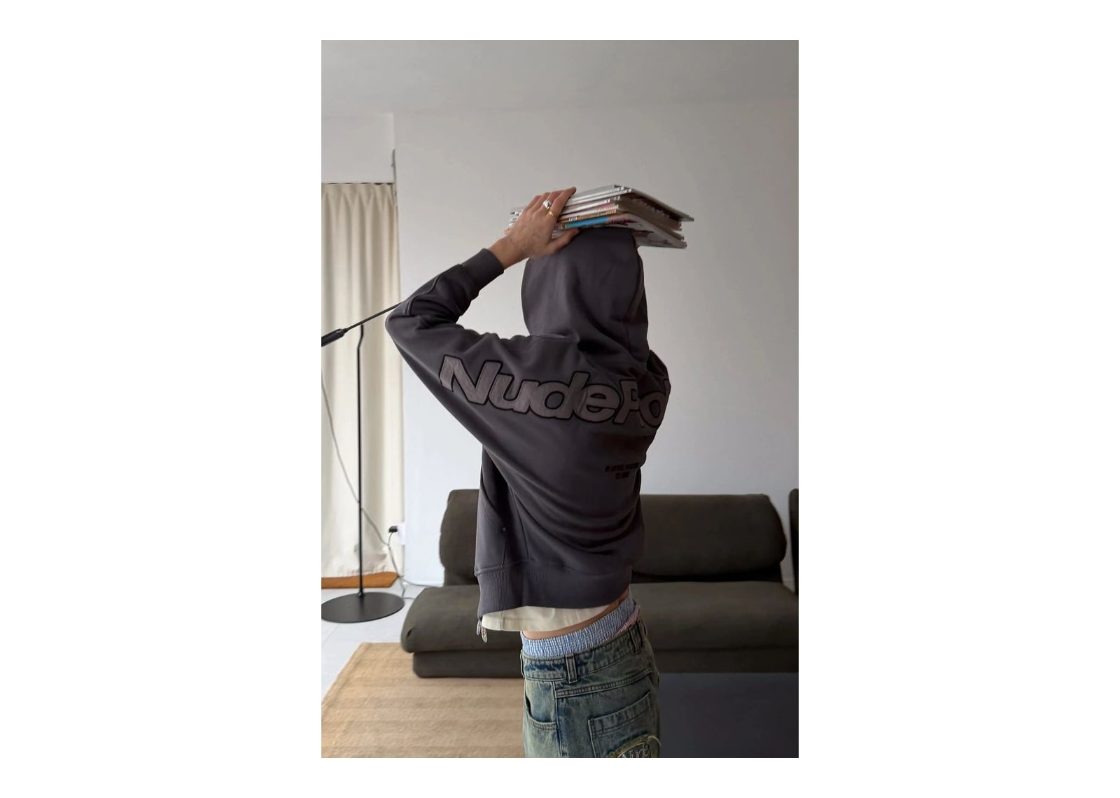 Nude Project Beast Zip-Up Hoodie Ash - görsel 9