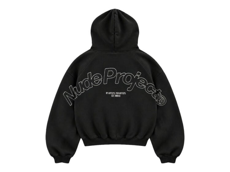 Nude Project Beast Zip-Up Hoodie Black