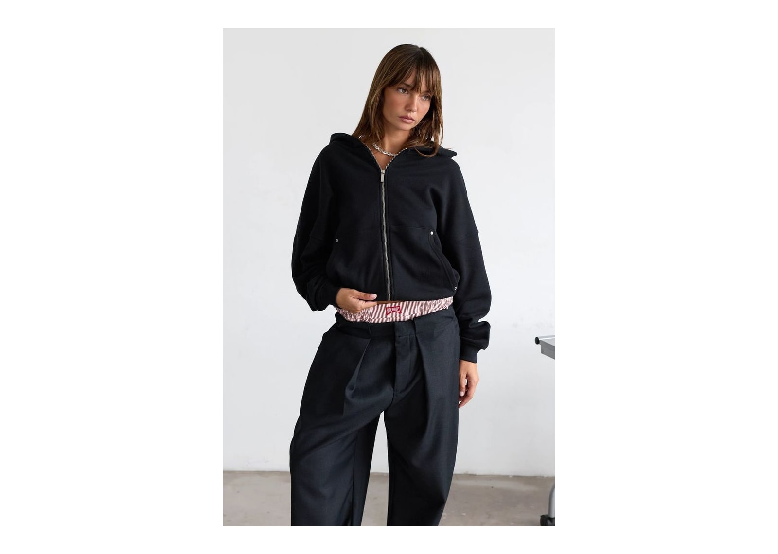 Nude Project Beast Zip-Up Hoodie Black - görsel 3