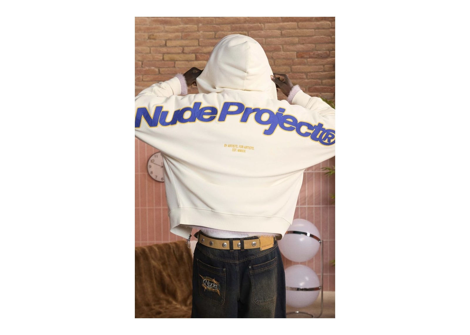Nude Project Beast Zip-Up Hoodie Marshmallow - görsel 10