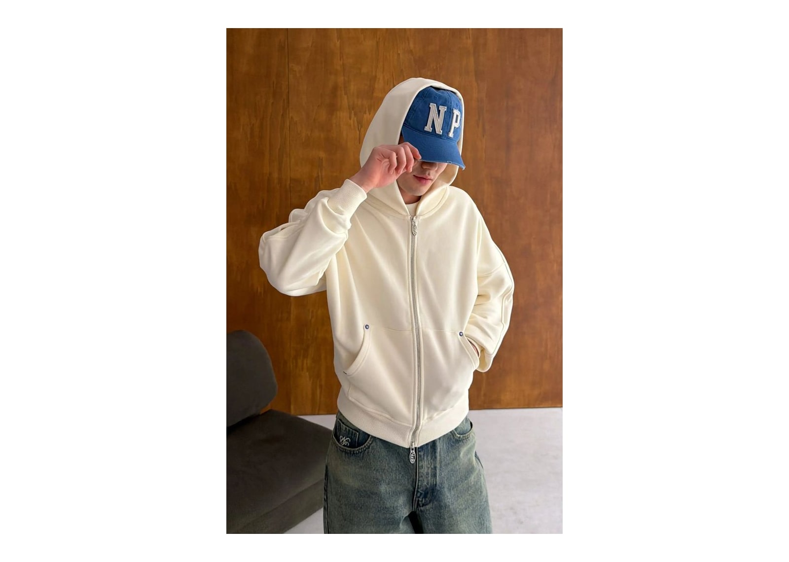 Nude Project Beast Zip-Up Hoodie Marshmallow - görsel 5