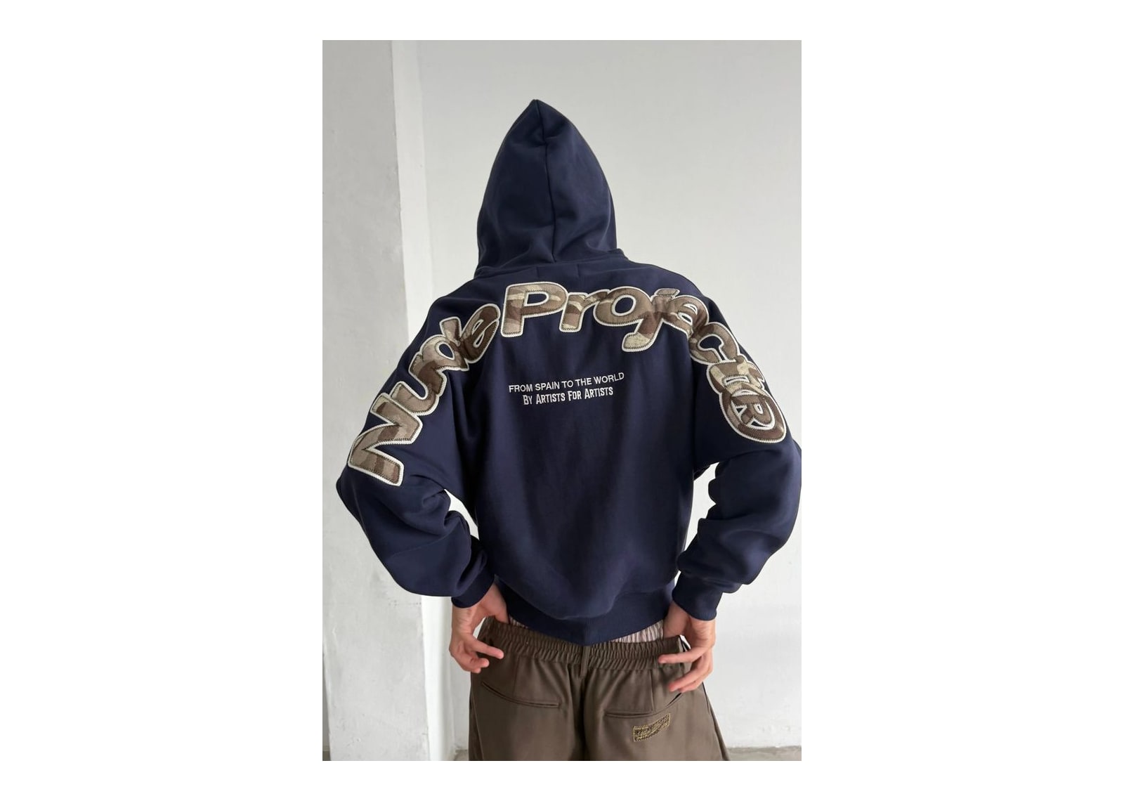 Nude Project Beast Zip-Up Hoodie Navy - görsel 2