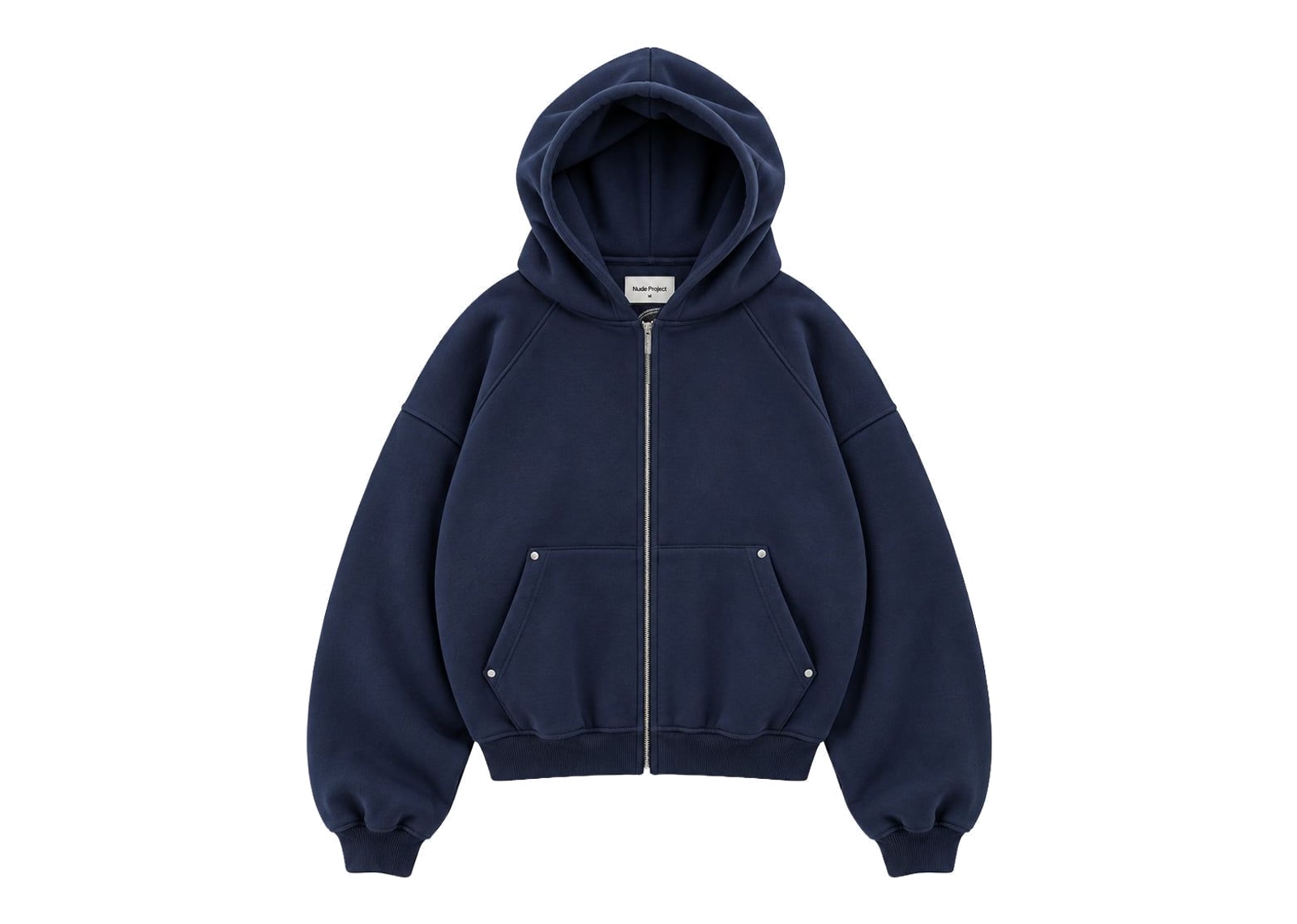 Nude Project Beast Zip-Up Hoodie Navy - görsel 3