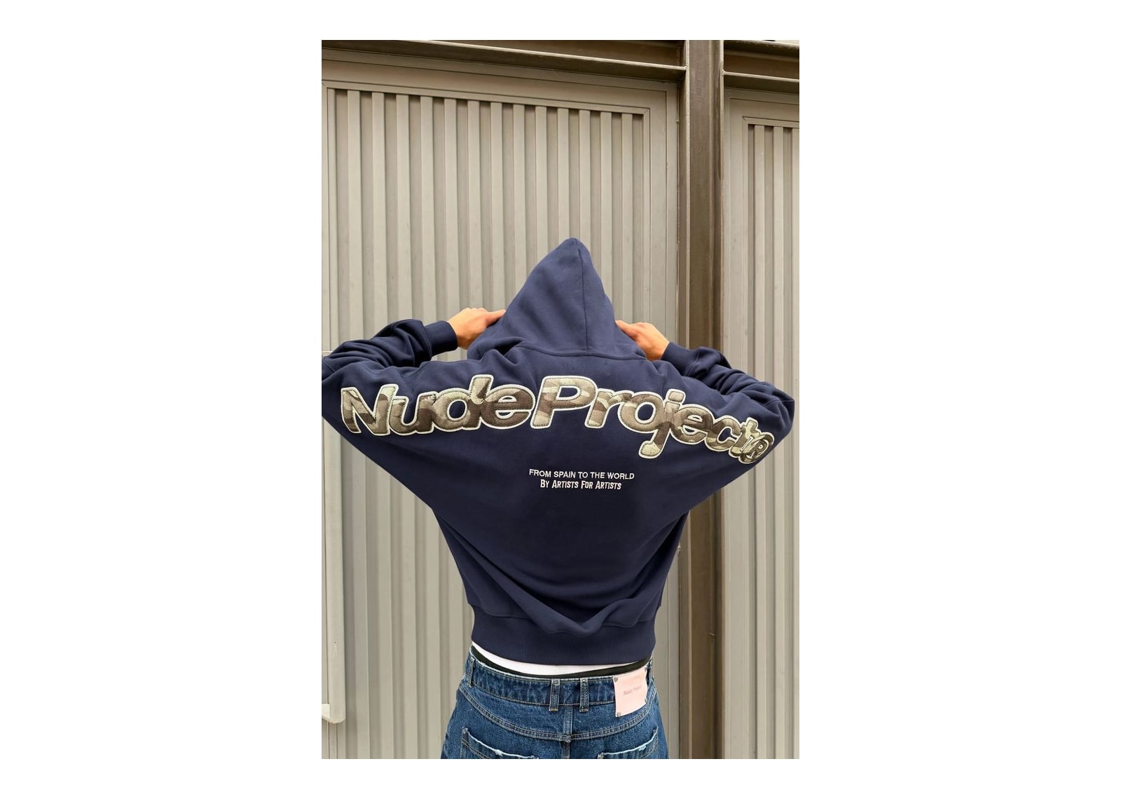 Nude Project Beast Zip-Up Hoodie Navy - görsel 5