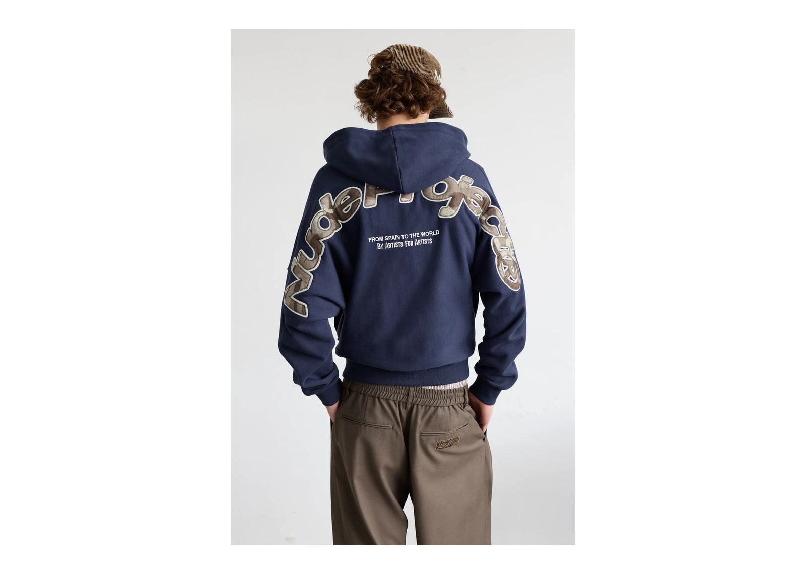 Nude Project Beast Zip-Up Hoodie Navy - görsel 7