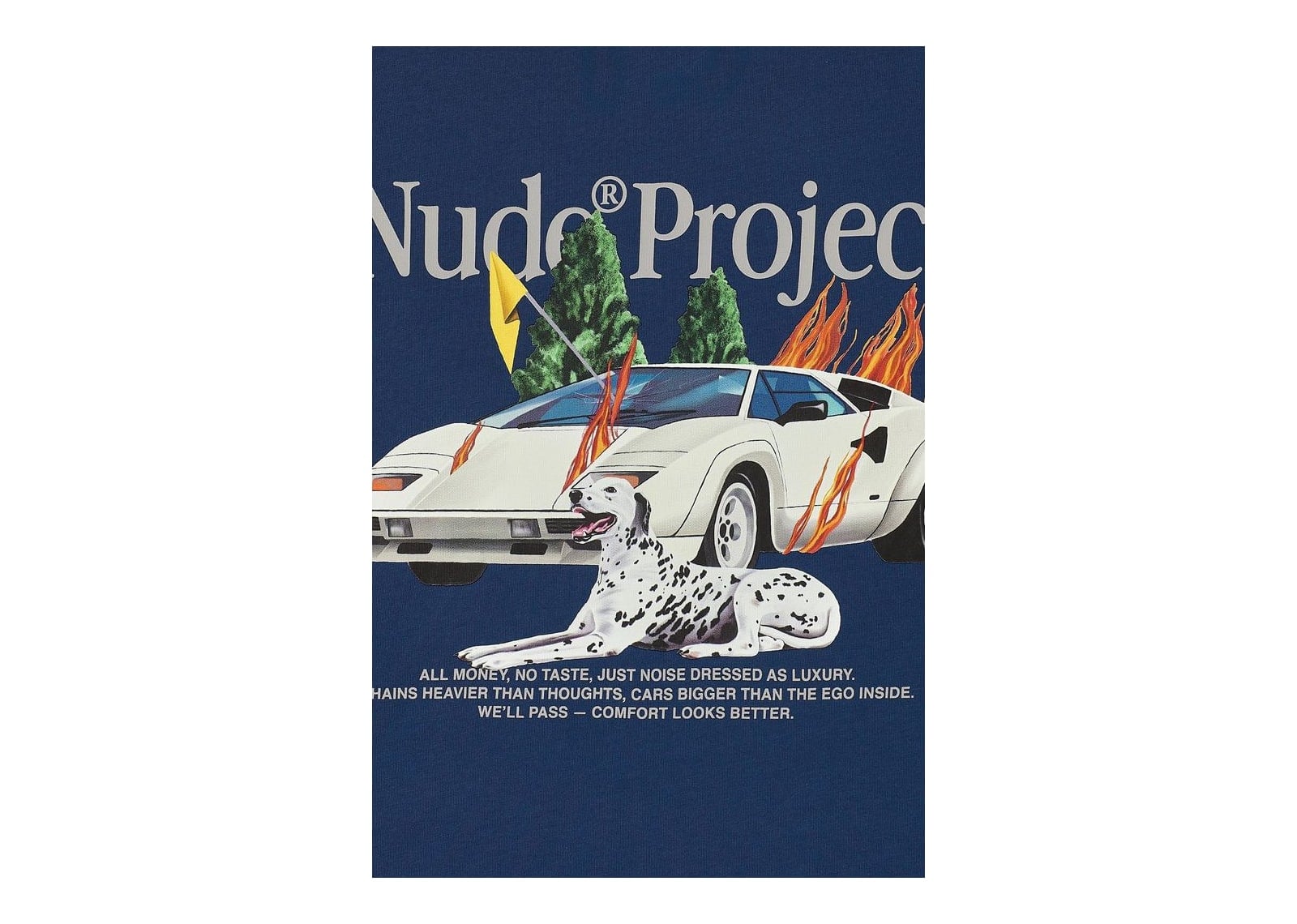 Nude Project Belfort Tee Navy - görsel 12