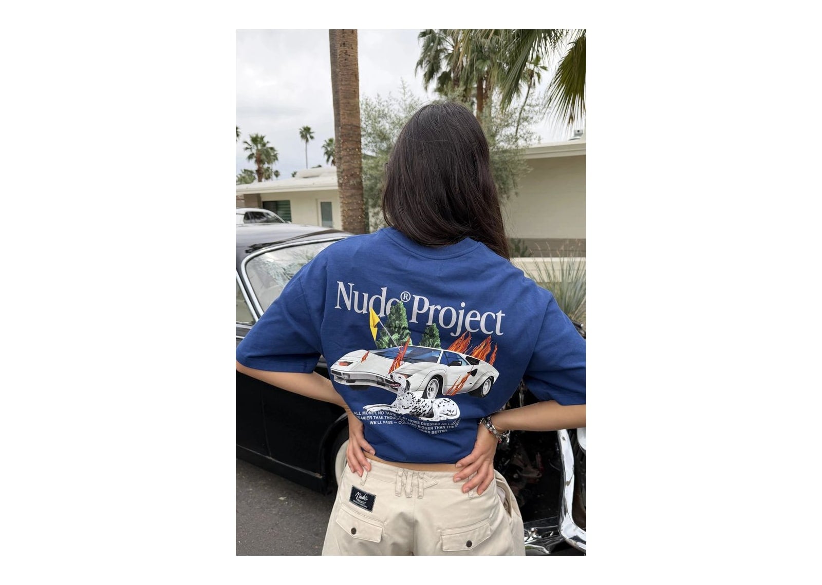 Nude Project Belfort Tee Navy - görsel 6