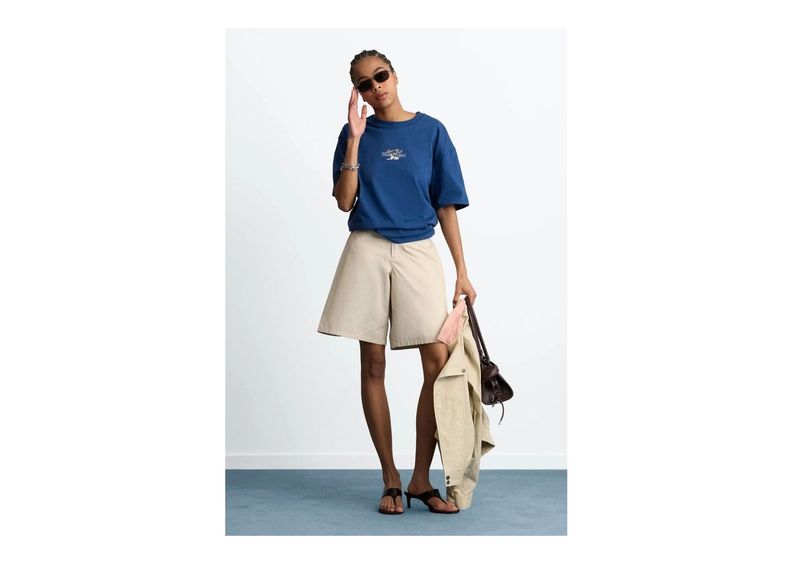 Nude Project Belfort Tee Navy - görsel 8