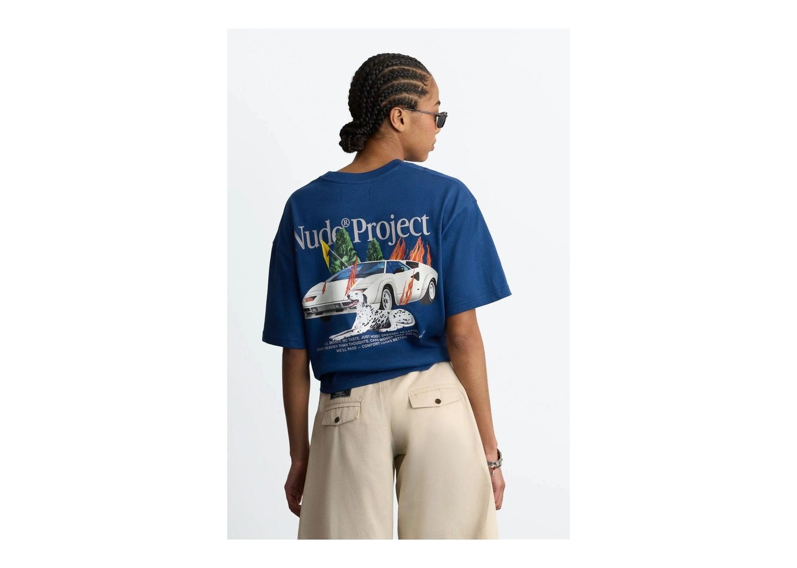 Nude Project Belfort Tee Navy - görsel 9