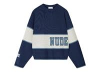 Nude Project Big-Striped Knit Sweater Navy