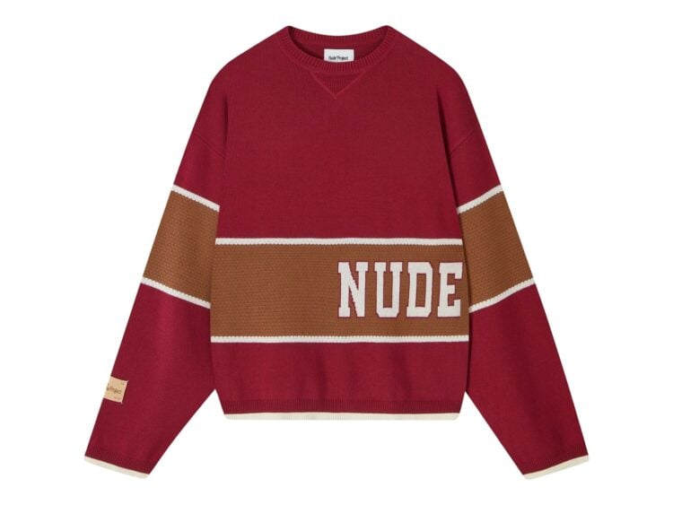 Nude Project Big-Striped Knit Sweater Red