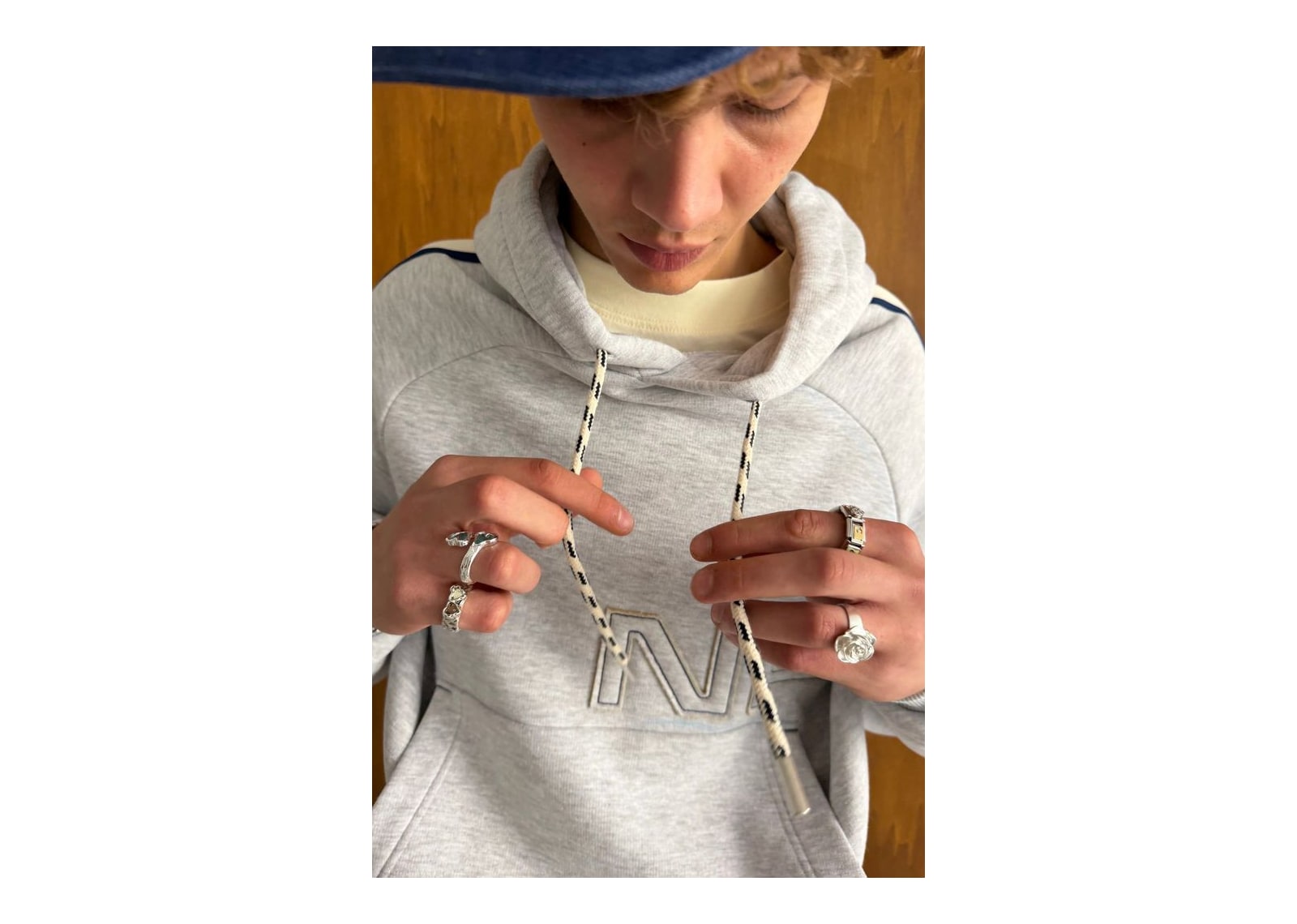 Nude Project Biggie Hoodie Grey Melange - görsel 10