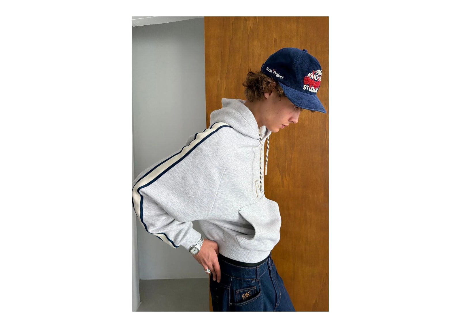 Nude Project Biggie Hoodie Grey Melange - görsel 3