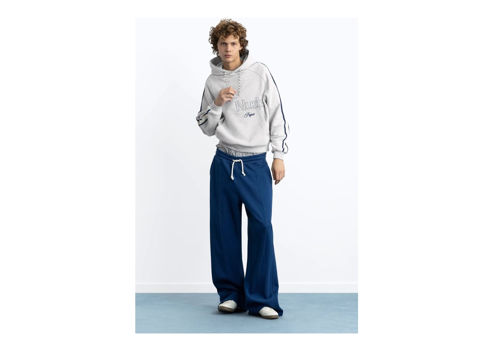 Nude Project Biggie Hoodie Grey Melange - görsel 5
