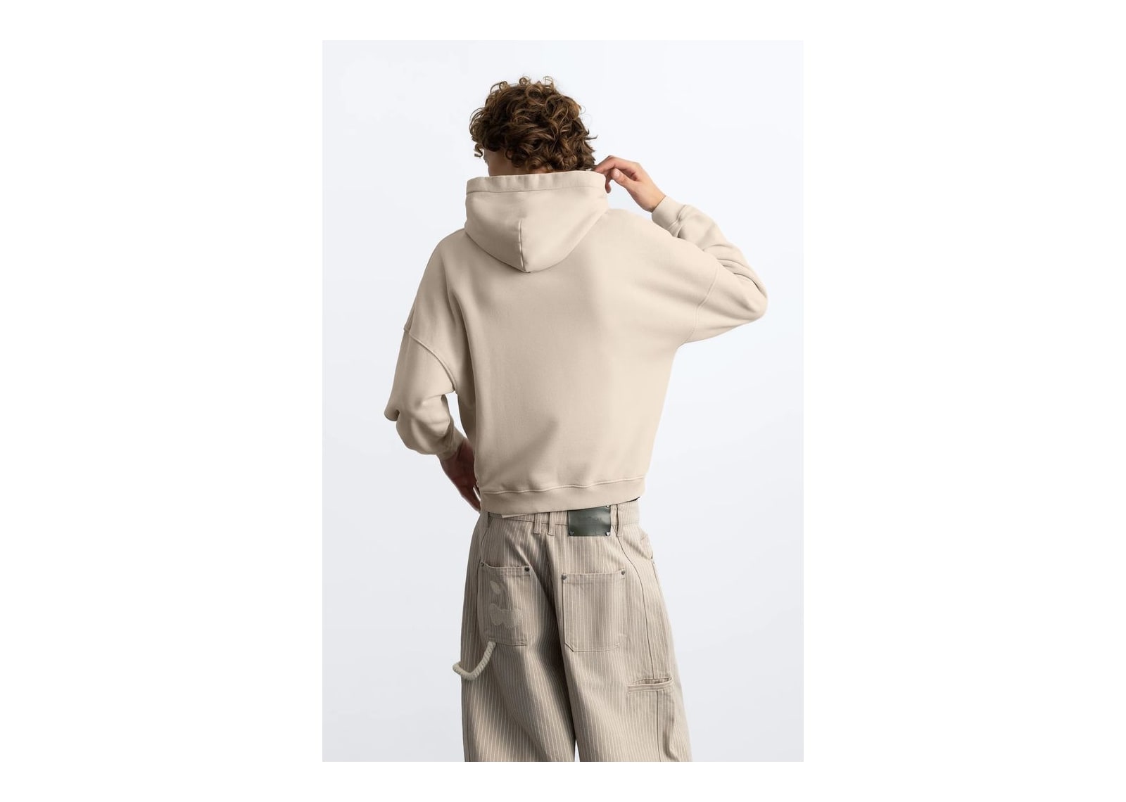 Nude Project Box Logo Hoodie Ivory - görsel 6