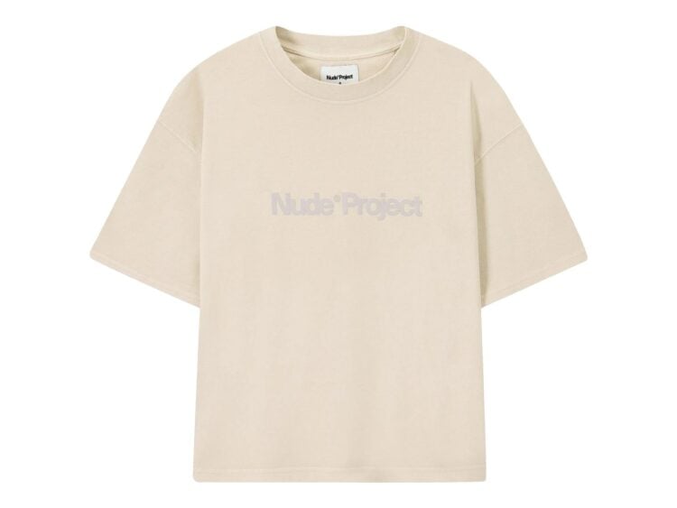 Nude Project Box Logo Tee Beige