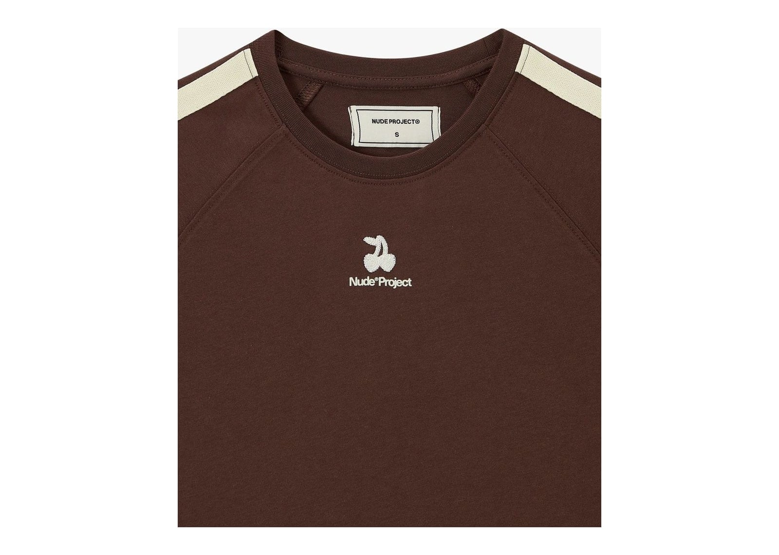 Nude Project Cherry Logo Slim Tee Brown - görsel 10