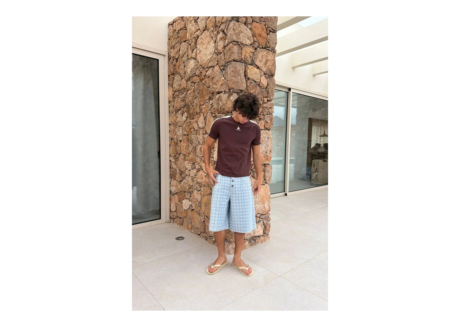 Nude Project Cherry Logo Slim Tee Brown - görsel 5