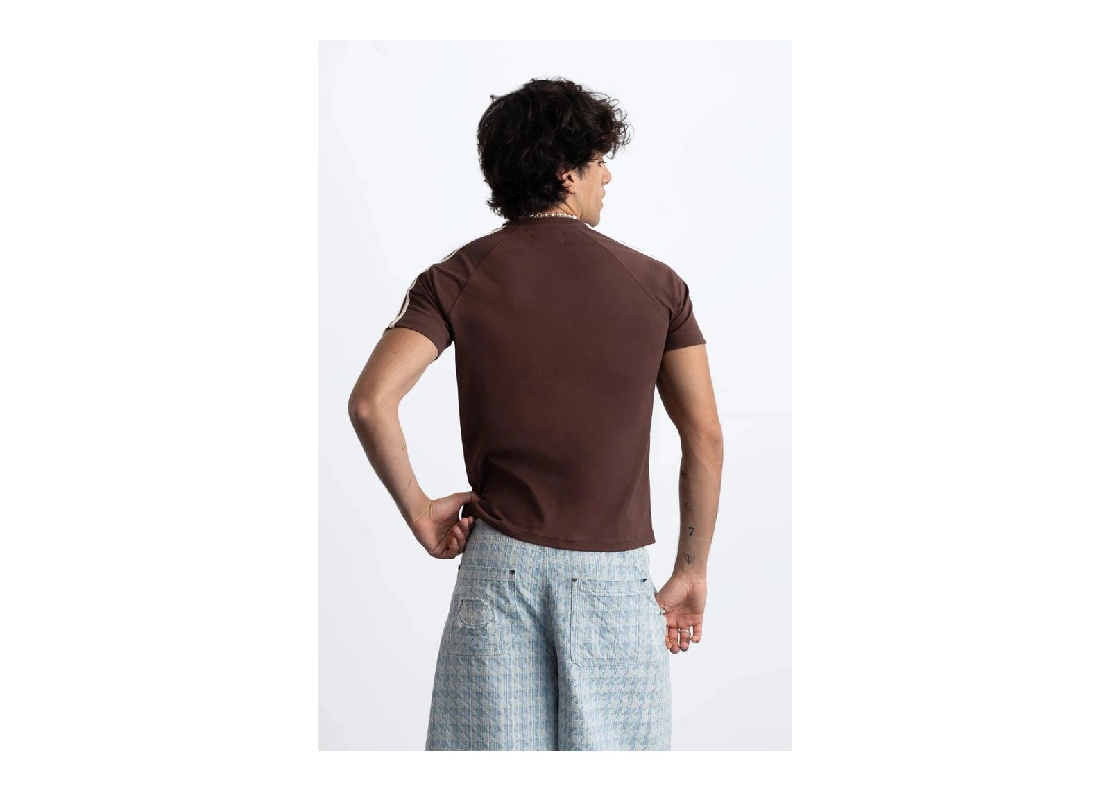 Nude Project Cherry Logo Slim Tee Brown - görsel 9