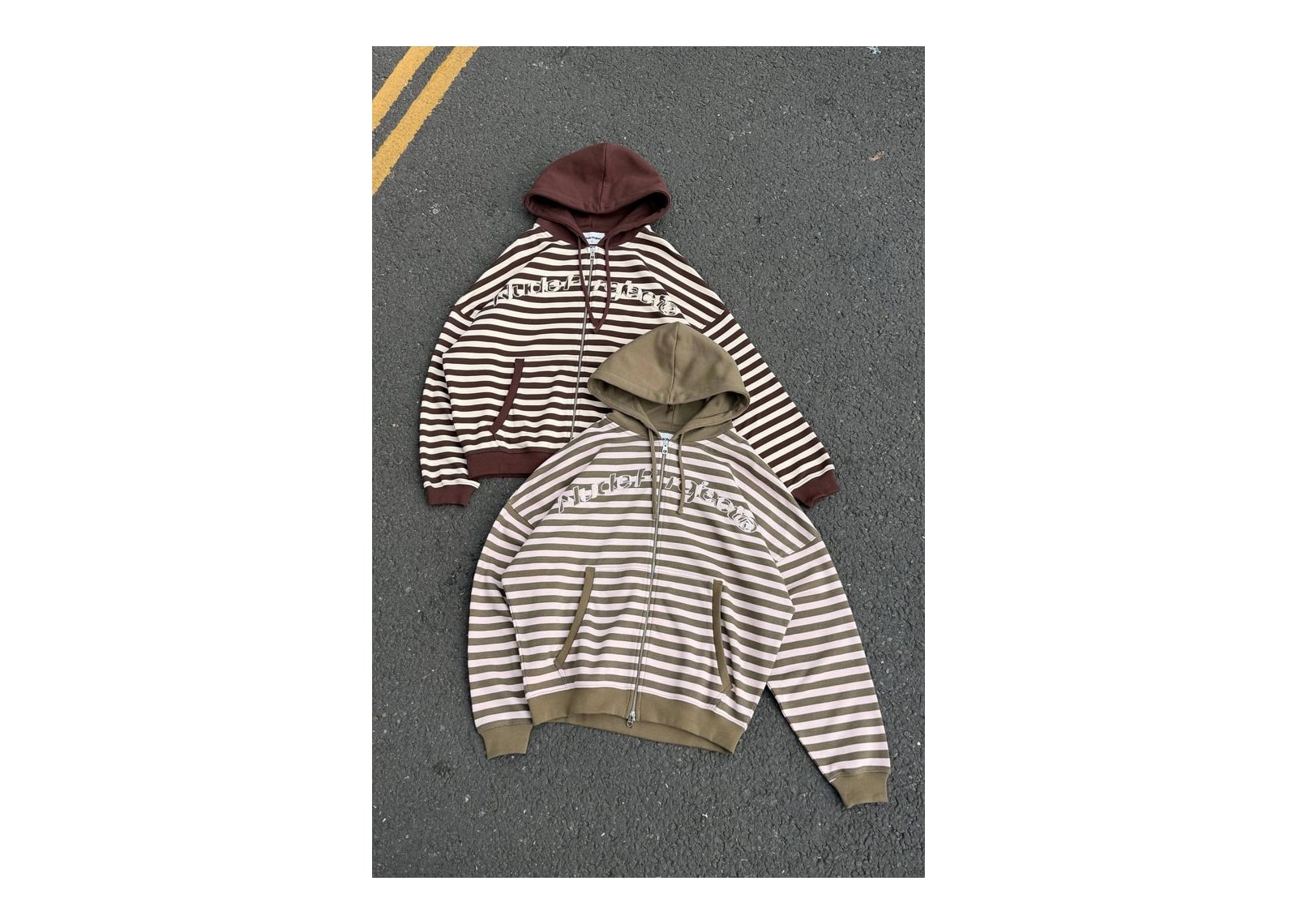 Nude Project Clyde Zip-Up Hoodie Brown - görsel 11
