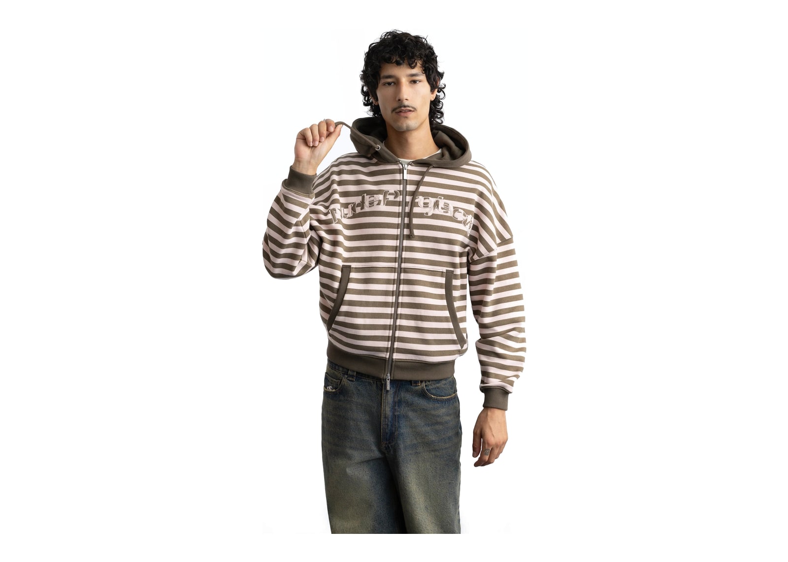 Nude Project Clyde Zip-Up Hoodie Green - görsel 5