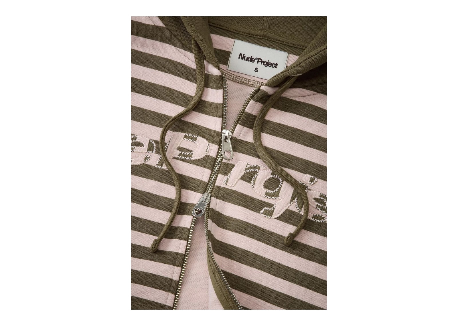 Nude Project Clyde Zip-Up Hoodie Green - görsel 7