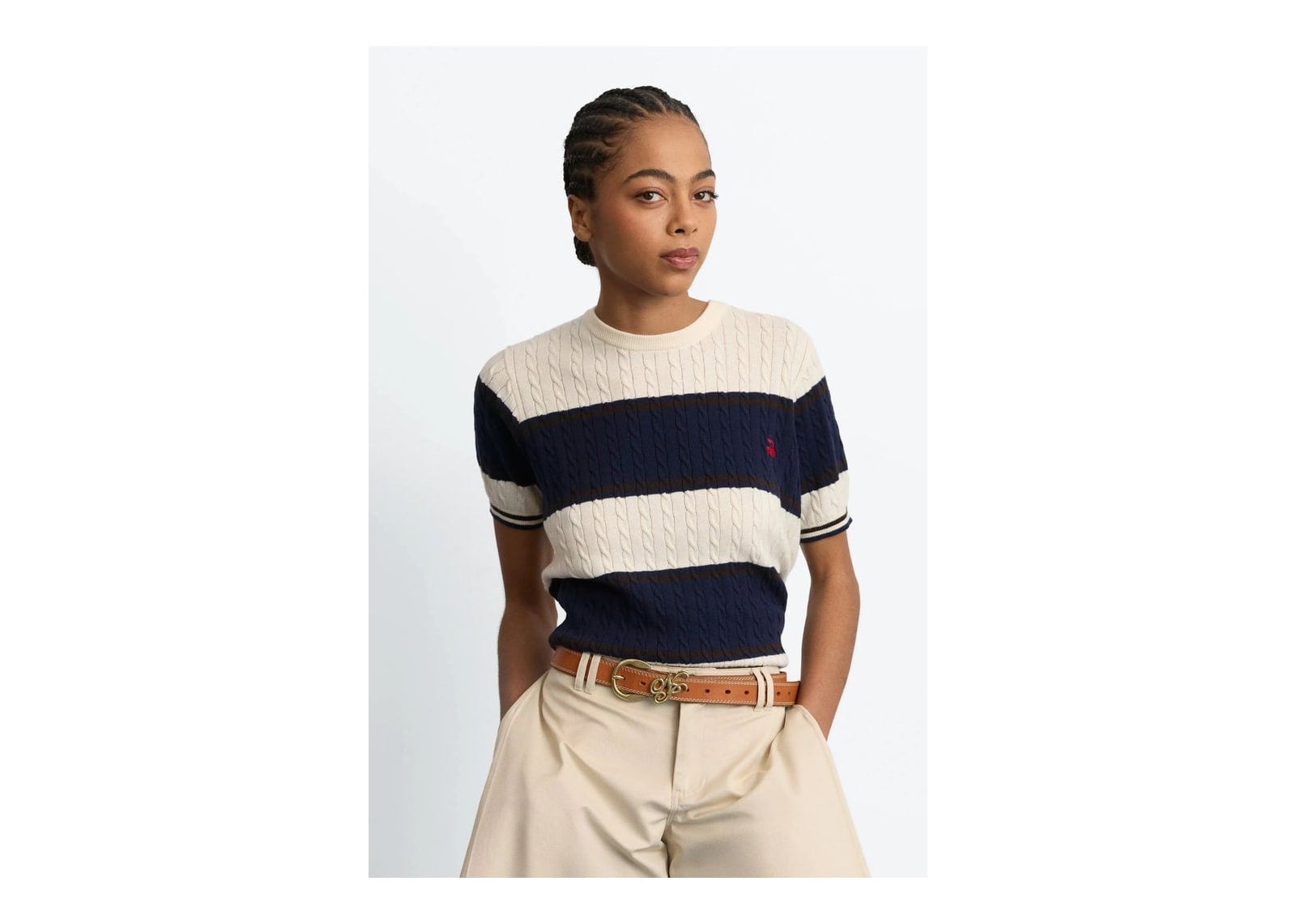 Nude Project Costa Knit Tee Blue - görsel 10