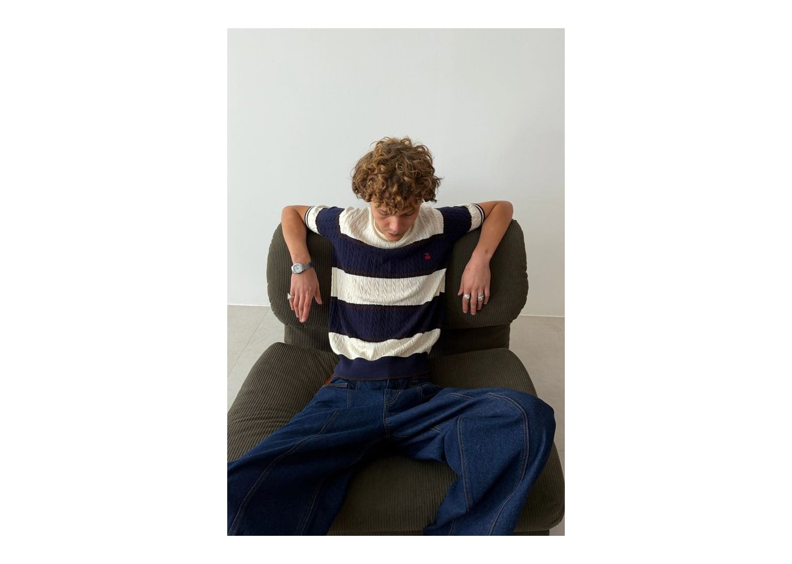 Nude Project Costa Knit Tee Blue - görsel 4